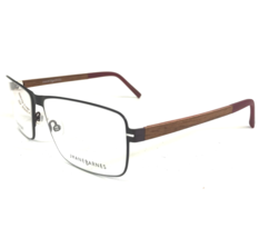 Jhane Barnes Eyeglasses Frames QUADRANGLE GM Brown Gray Red Square 56-14-140 - £44.33 GBP