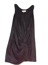 Anthropologie Lost April Womens S Sleeveless Rouched Black Dress Cotton ... - £19.22 GBP