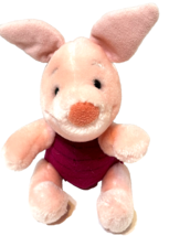 VTG The Walt Disney Company Small Plush Baby Piglet Winnie the Pooh 6&quot; Pink - £9.06 GBP