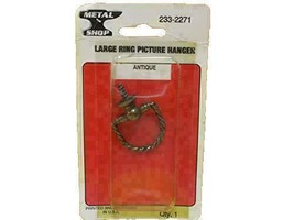 Metal Shop Antique Large Ring Picture Hanger Quanity 1 - $14.85