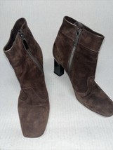 GIORGIO ARMANI Brown Suede Ankle Boots Shoe Size 38 / 8 - $28.71