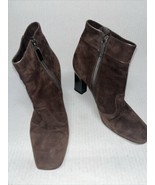 GIORGIO ARMANI Brown Suede Ankle Boots Shoe Size 38 / 8 - $546.62 MXN