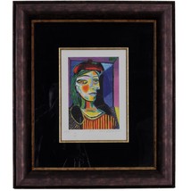 L&#39;Au Béret Rouge ( Fille Avec ), Après Pablo Picasso Chromolithographie - $1,247.37