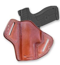 Fits IWI MASADA 9mm Square Trigger Guard 4.1”BBL Leather Belt Holster Thumb 1527 image 8