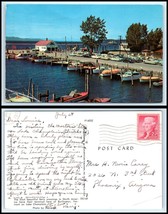 VERMONT Postcard - Burlington, Boats &amp; Dock on Lake Champlain S16 - £2.32 GBP