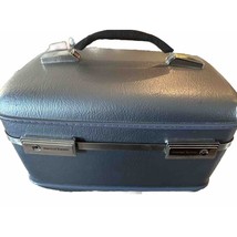 AMERICAN TOURISTER Train &amp; Travel Case Makeup With Original Keys Blue Vi... - £38.89 GBP