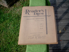 Vtg Readers Digest Magazine Braille Edition Dec. 1981 Part 2 Vol. 119 No. 716 - £39.96 GBP