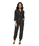 TWO by VINCE CAMUTO Feathered Dash 3/4 Sleeve Utility JUMPSUIT Pop Rich ... - $162.36 CAD