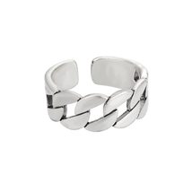 Ancient Silver Color Rings For Women Open Adjustable Retro Stainless Ste... - £19.92 GBP