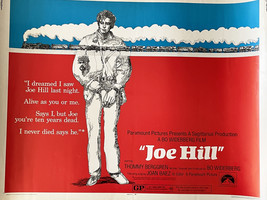 Joe Hill 1971 vintage movie poster - £78.47 GBP