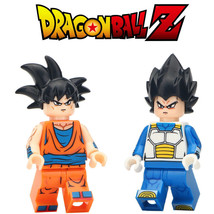 Son Goku &amp; Vegeta Dragon Ball Z Single Sale Minifigure Block Gift Toy - £2.35 GBP