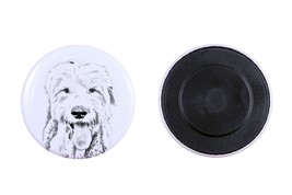 Magnet with a dog -Old english sheepdog - £3.02 GBP