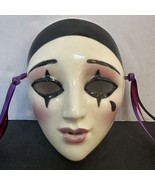 Vintage Rare Porcelain/Ceramic Harlequin Wall Mask by Clay Art of San Fr... - $466.96 MXN