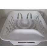 Essentials White Plastic Dish Drainer - 11.25&#39;&#39; x 13.75&#39;&#39; x 4.25&#39;&#39;-New-S... - £9.18 GBP