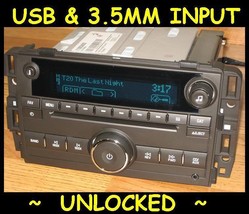 Unlocked 2010-2013 Chevy Silverado Gmc Sierra Cd Radio Ipod Usb Input &amp; 3.5 MP3 - £187.76 GBP