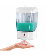 Automatic Soap Dispenser Wall Mount Touchless IR Sensor Wall Mounted 700 ml - £16.74 GBP