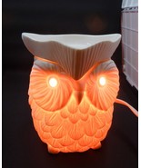 Scentsy WHOOT White Owl Full-Size Candle Wax Warmer Discontinued - £34.36 GBP