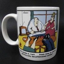 Far Side Mug Funny Cartoon From Now On Only Decaf Carl Coffee Cup 1980 - £22.06 GBP