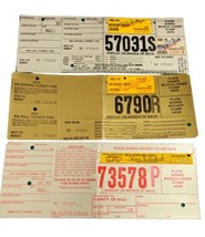lot of 3  Pennsylvania Adult Resident Hunting Licenses 1984-1986 +archer... - $12.55