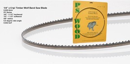 1/4&quot; X 93-1/2&quot; 6 Tpi Timber Wolf Bandsaw Blade. - £29.14 GBP