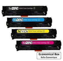 Compatible with HP 125A (CB54xA) Combo BK/C/M/Y Toner Remanufactured Cartridges - £69.40 GBP