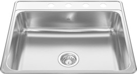 Kitchen Sink 25&#39;&#39; X 22&#39;&#39; Drop-In Mounting, Stainless Steel By FRANKE KIN... - $1,628.98 MXN