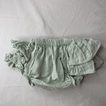 Girls Baby Kate Quinn Size 0-3 Months Ruffle Bottoms Bloomers Diaper Cover Sage - £9.24 GBP
