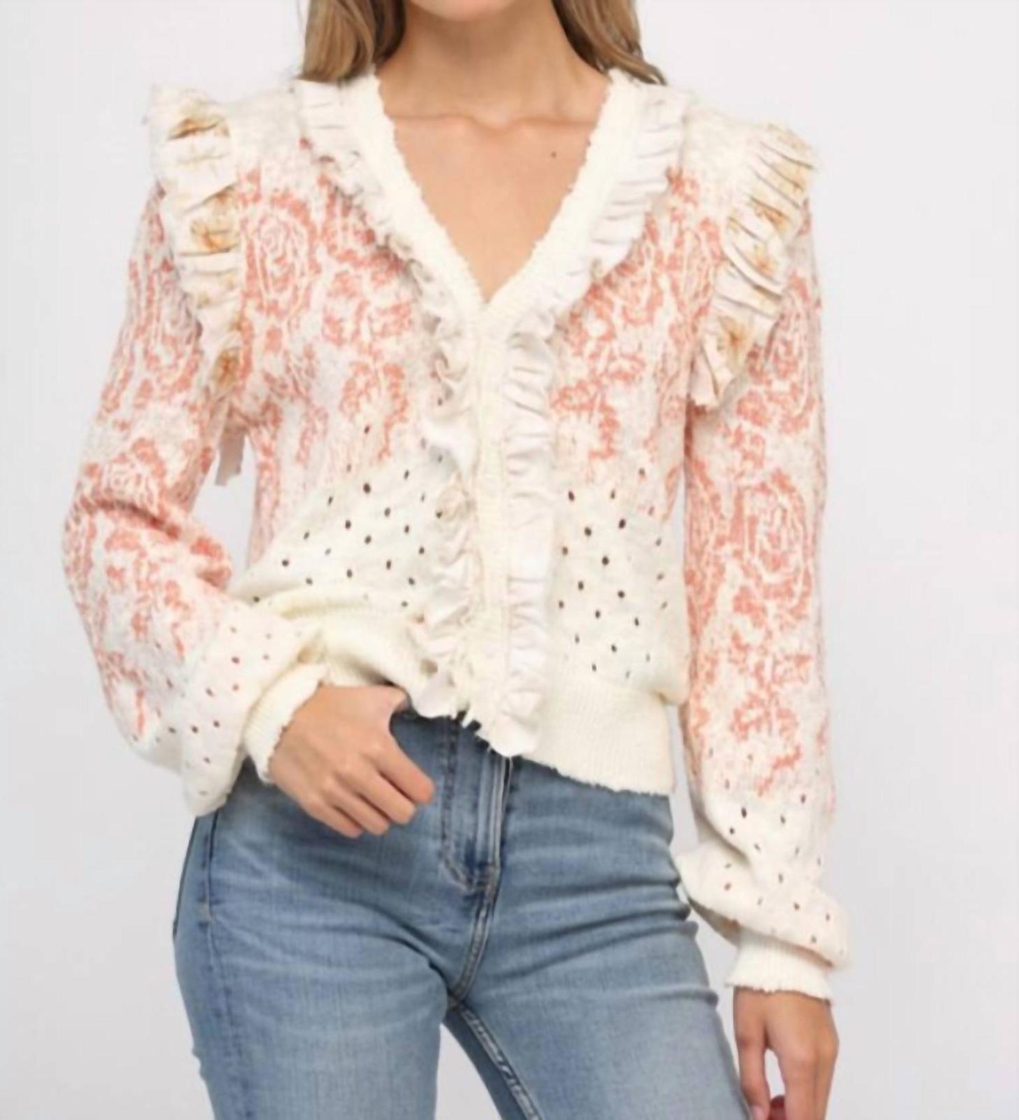 Fate frills ruffled cardigan size S - $44.55