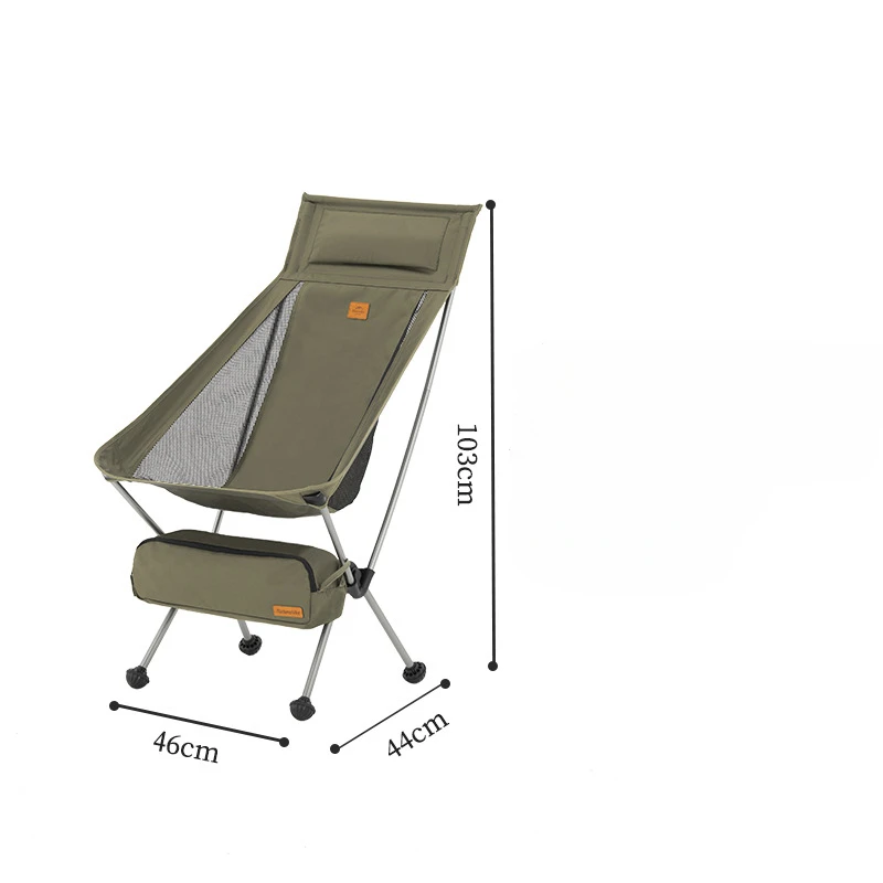 Portable Camping Chair Travel Ultralight Folding Camp Moon Chair Picnic Seat - £103.04 GBP