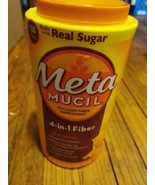 Meta MUCIL 4-in-1 Psyllium Fiber Real Sugar Orange 55 OZ Exp 05/2025 - £11.45 GBP