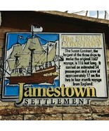 Vtg Jamestown Settlement The Susan Constant Ship Rubber Fridge Magnet - €12,07 EUR