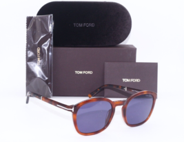Brand New Tom Ford Tf 1020 53V Jayson Havana Silver Blue Lens Sunglasses 52-21 - £328.85 GBP
