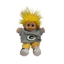 Russ Berrie Troll Plush stuffed Animal Doll Toy Green Bay Outfit Pants Shoes Swe - £23.70 GBP