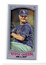 2016 Topps Gypsy Queen Mini Purple #96 Alex Cobb Tampa Bay Rays /250 - £1.49 GBP