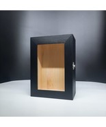 Black Small Shadow Box Frame with Glass Door, Memory Keepsake, Display Case,  - $45.00