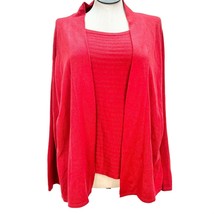 Charter Club Women 3X Red One Piece Sweater Layered Look - £15.57 GBP