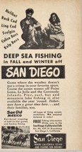 1949 Print Ad Deep Sea Fishing in Fall &amp; Winter Off San Diego,California - £7.07 GBP