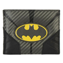 Batman Metal Badge Bifold Wallet Black - £27.41 GBP