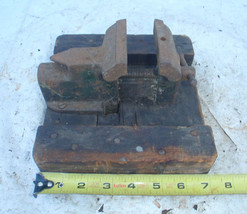 Smaller Vise Mounted On Wood Block - £19.72 GBP