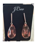 J Crew Stick-and-Stone Drop Earrings, New with Tags pink  - $33.83 CAD