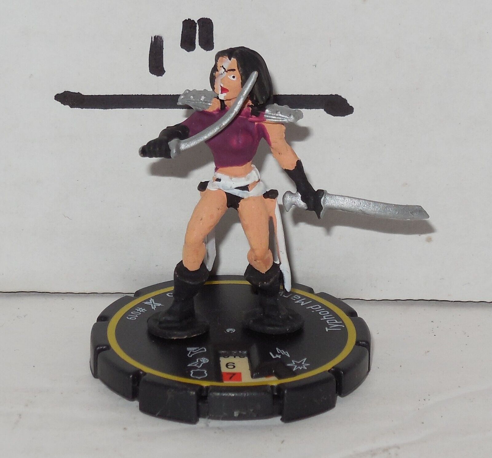 Heroclix Miniature Marvel Comics Xplosion set Typhoid Mary #019 figure ONLY - $10.44