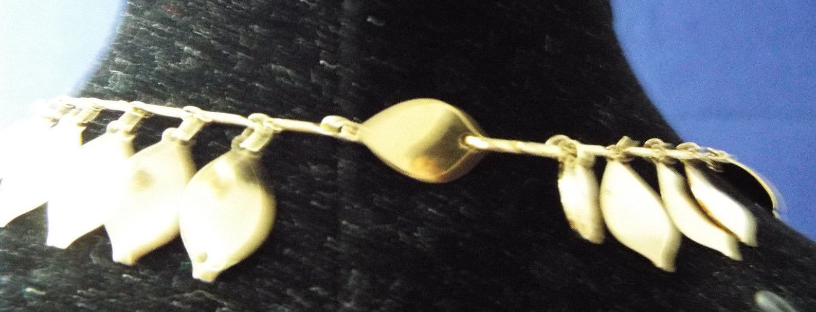 Vintage Signed Mid Century Adjustable Vendome Gold Tone Choker Style Necklace Item image 5