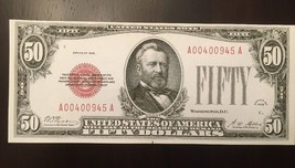 Fantasy Reproduction $50 1928 United States Note Ulysses Grant Capitol Currency - $3.99