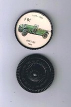 Jello Hostess Cars Coin 1960s Premium - Bentley 1925 #91 - £1.67 GBP