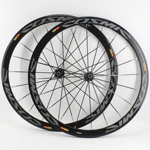Newest gray 700C 40mm Road bike Aluminum alloy bicycle wheelset clincher rims V  - £423.52 GBP
