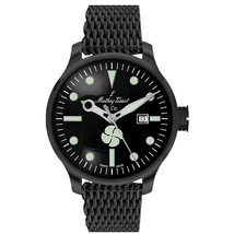 Mathey Tissot Men&#39;s Elica Black Dial Watch - U121NN - £272.79 GBP