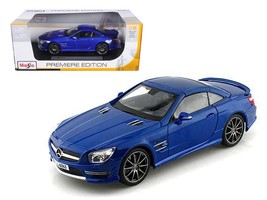 2012 Mercedes SL 63 AMG Blue 1/18 Diecast Car Model by Maisto - $2,234.00 MXN