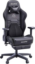 AutoFull Gaming Chair Ergonomic Gamer Chair with 3D Bionic Lumbar Support, Black - £220.61 GBP