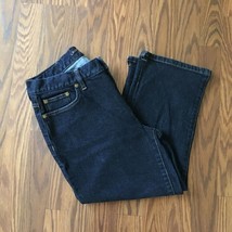 Lauren Jeans Company Premium Capris Womens Size 8 Dark Wash Classic Mid Calf - £9.03 GBP