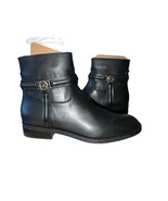 MICHAEL KORS “MINDY” FLAT BOOTIE BOMBE LEATHER IN Black NEW IN BOX SIZE 9M - €92,59 EUR